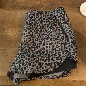 leopard print gym shorts
